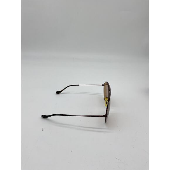 Gucci 65mm Oversize Aviator Brown Metal Sunglasses Size OS - Picture 3 of 5